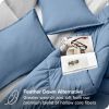 Full/Double Size All Season Super Soft Down Alternative Comforter Set Blue