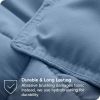 Queen Size All Season Super Soft Down Alternative Comforter Set Blue