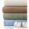 Full size Electric Heated Blanket in Sage Green with Digital Control - Machine Washable