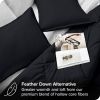 Twin/Twin XL Super Soft Lightweight Down Alternative Comforter Set in Black