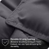 Queen Size All Season Super Soft Down Alternative Comforter Set Grey