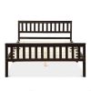 Modern Espresso Solid Pine Wooden Platform Bed Frame -  Full Size