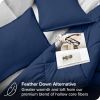 King/Cal King size Super Soft Down Alternative Comforter Set in Navy Blue