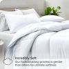 King/Cal King size Super Soft Microfiber Down Alternative Comforter Set White