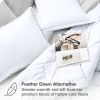 King/Cal King size Super Soft Microfiber Down Alternative Comforter Set White