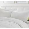 Twin/Twin XL Traditional Microfiber Reversible 3 Piece Comforter Set in White