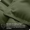 Full/Double size Super Soft Down Alternative Comforter Set in Olive Green
